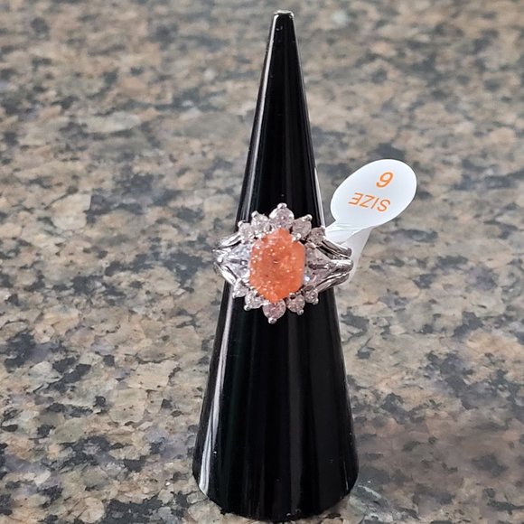 Bomb Party RBP6131 HALO "Everyday Magic" Tangerine Ice Crystal Sz 6 - Picture 1 of 5